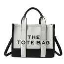 Hot Sale Of The Season New Women's PU Leather 3D Square Shoulder Bag Letter Tote Bag Color Block Fashionable Ladies Crossbody Ba - M & M Global