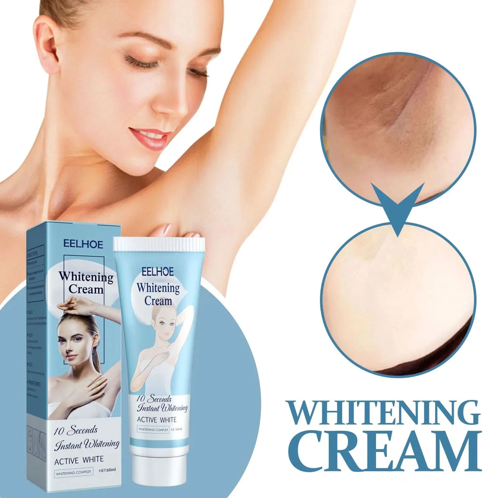 Underarm Whitening Cream Nourishing Refreshing Waterproof Brightening Moisturizing Hydrating And Moisturizing Underarm Cream - M & M Global
