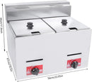 Propane Deep Fryer, Commercial Deep Fryer Propane Outdoor Fryers With Baskets Propane Stainless Steel Outdoor Fish Fryer for Hom - M & M Global