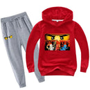 2-13 years Spring Autumn Children Clothing Sets  Kids Clothes Baby Boys Hoodies Pants 2 Pcs Set Tracksuit Anime Outwear Coat - M & M Global