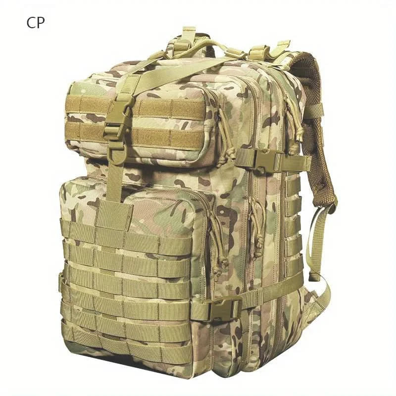 Large 3P Tactical Bag 50L Large Capacity Camo Bag Sports Outdoor Backpack Mountaineering Backpack - M & M Global