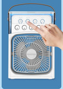 Portable 3 in 1 Mini AC Air Cooler Fan Humidifier with LED Light for Home Office Bedroom Camping Cooling - M & M Global