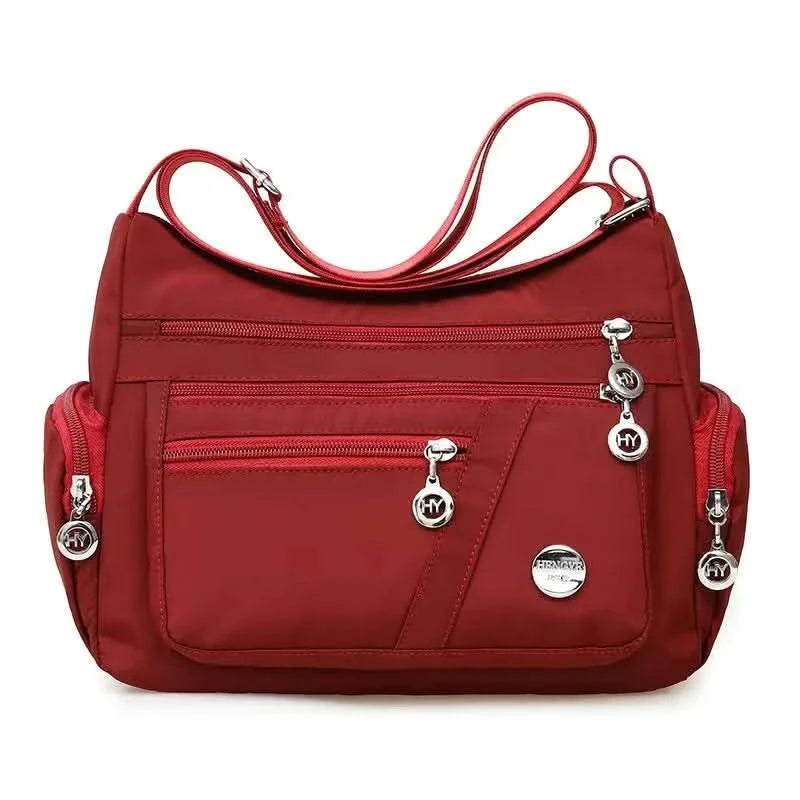 Large Capacity Women Crossbody Bag Waterproof Tote Casual Nylon Shoulder Bag Purse Handbag Lightweight Travel Messenger Bag - M & M Global