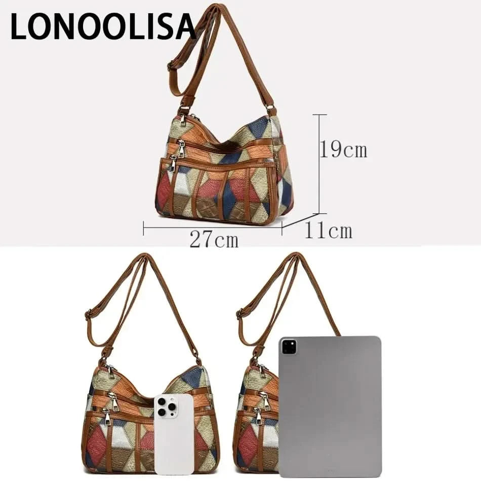 Soft Leather Purses and Handbags Casual Shoulder Crossbody Bags for Women 2024 Vintage Multi-pocket Ladies Messenger Bags Design - M & M Global