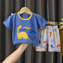2PCS Children's Sets mother Kids Clothes Boys Girl T-shirt Shorts Summer Cotton Short sleeve Baby Children Clothing Toddler Suit - M & M Global