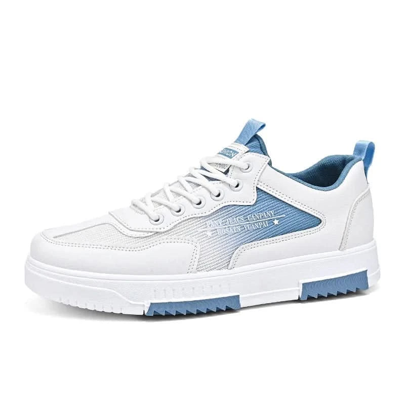 Versatile white shoes men's new 2025 summer casual breathable mesh board shoes fashionable sports height increasing men's shoes - M & M Global