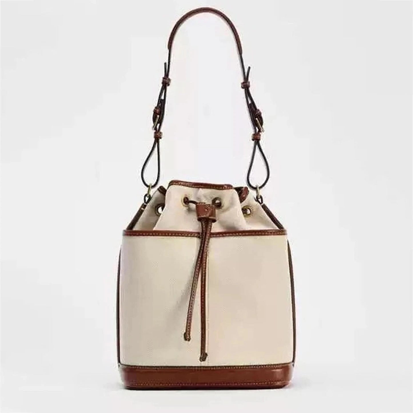 2024 Autumn/Winter new denim hand bill shoulder bag Fashion canvas bucket bag - M & M Global