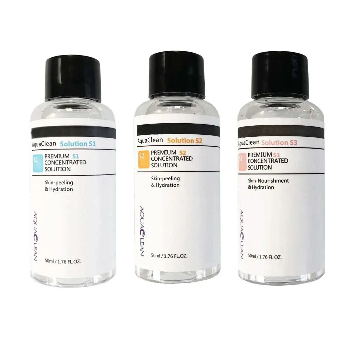 Aqua Clean Peeling Facial Solution S1 S2 S3 Serum Essence For Hydra Dermabrasion Skin Care Beauty Blackhead Wrinkle Removal - M & M Global
