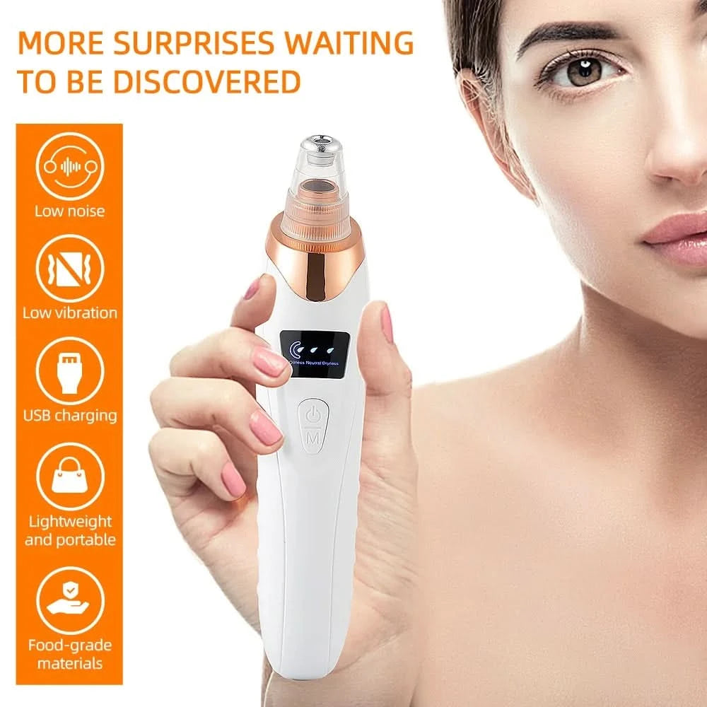 Nose Blackhead Remover Face Cleansing Beauty Machine Facial Suction Cleaner Pimple Dead Skin Remover Extractor Skin Care Tools - M & M Global