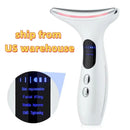 Neck Beauty Device EMS Microcurrent Chin Facial Lifting LED Firming Rejuvenation Anti Wrinkle Skin Care Face Massager - M & M Global