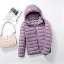 Women Puffer Jacket 15 Colors Plus Size 5XL 6XL 7XL 2025 New Spring Autumn Female Ultra Lightweight Packable Hooded Down Coats