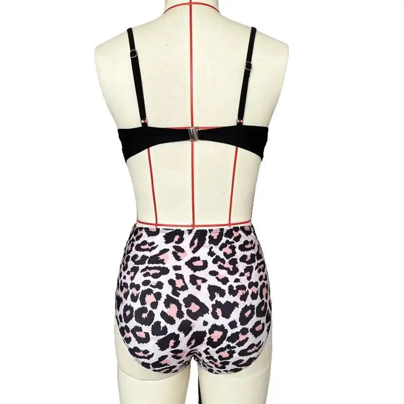 Vintage High Waist Bikinis 2025 Women Push Up Swimwear Printed Swimsuit Female Beachwear Summer Bathers Bathing Suit Swimming - M & M Global