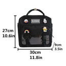 Japanese high-capacity single-shouldered slouch bag for schoolgirls, carry-on canvas messenger bag, Japan and South Korea - M & M Global