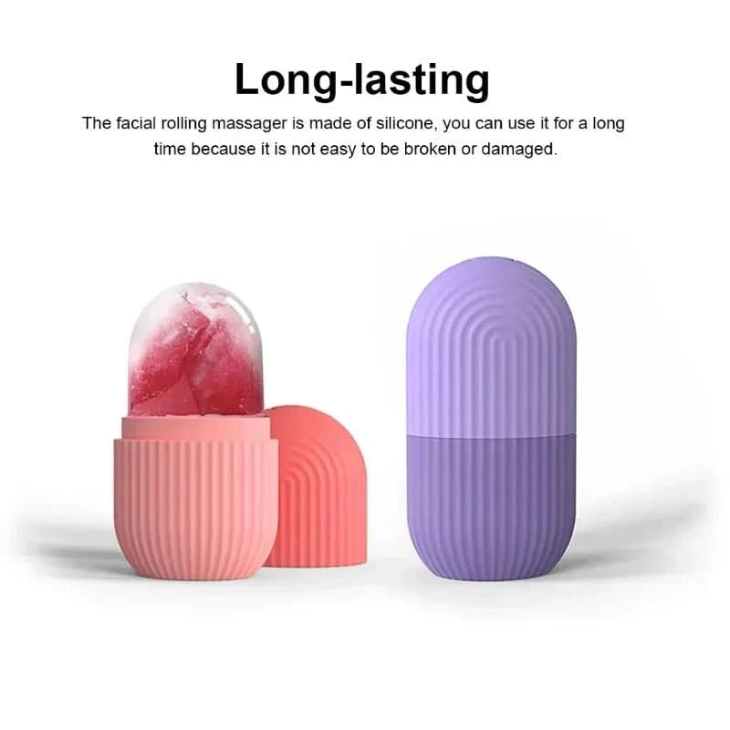 Ice Facial Roller Cube Beauty Lifting Ice Ball Face Massager Contouring Eye Roller Facial Treatment Reduce Acne Skin Care Tool - M & M Global