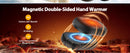 Hand Warmer2 Pack Rechargeable Hand Warmers 12000mAh Dual Sided Electric Heater Fast Charging Portable Winter Warm Hands USB