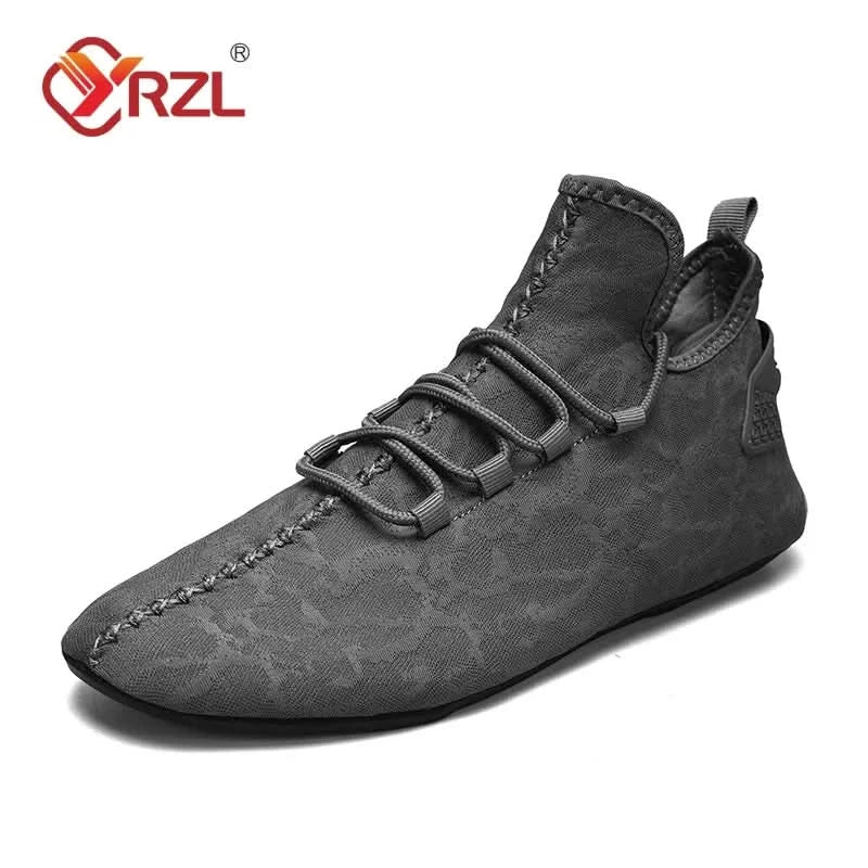 YRZL Men Mesh Loafers Driving Moccasins High Quality Flats Walking Shoes Breathable Non Slip Casual Loafers Summer Mens Shoes - M & M Global