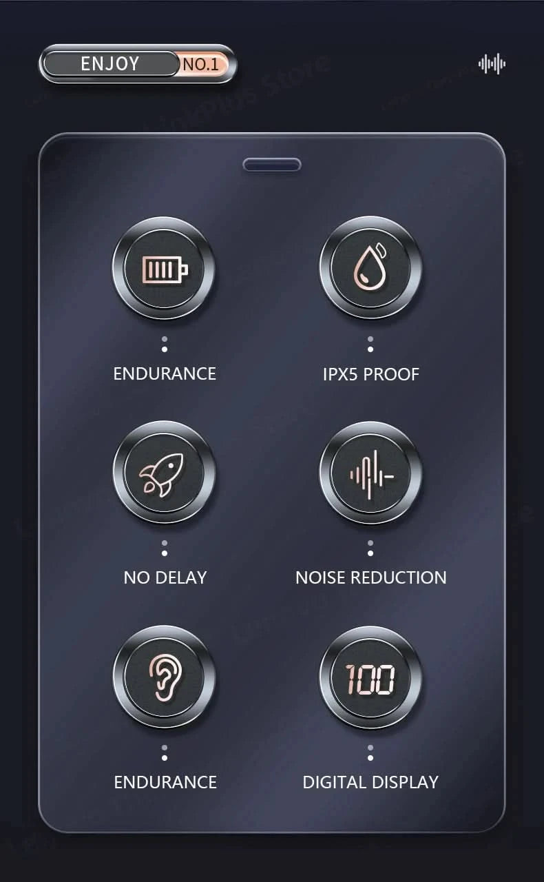 Ship From US Lenovo LP75 Bluetooth 5.3 Headphones Wireless Music Earphones LED Digital Display Noise Reduction Game Earbuds New