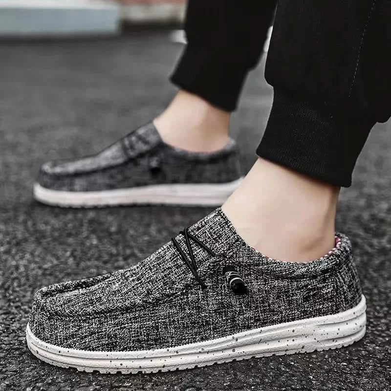 Men's Casual Shoes Lightweight Loafers Soft man Canvas Shoes Vulcanized Shoes for men Driving Flat Shoe Slip-on Outdoor Sneakers - M & M Global