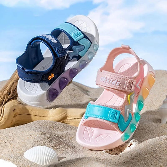 New Summer Children's Soft Soled Sandals Anti Slip Breathable For Boys And Girls Water Wading Baby Beach Sandals - M & M Global