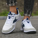 Men's Pu Leather Shoes 2025 New Lightweight Non-slip Sneakers Breathable Male Outdoor Running Shoes Lace Up Soft Sport Shoes - M & M Global