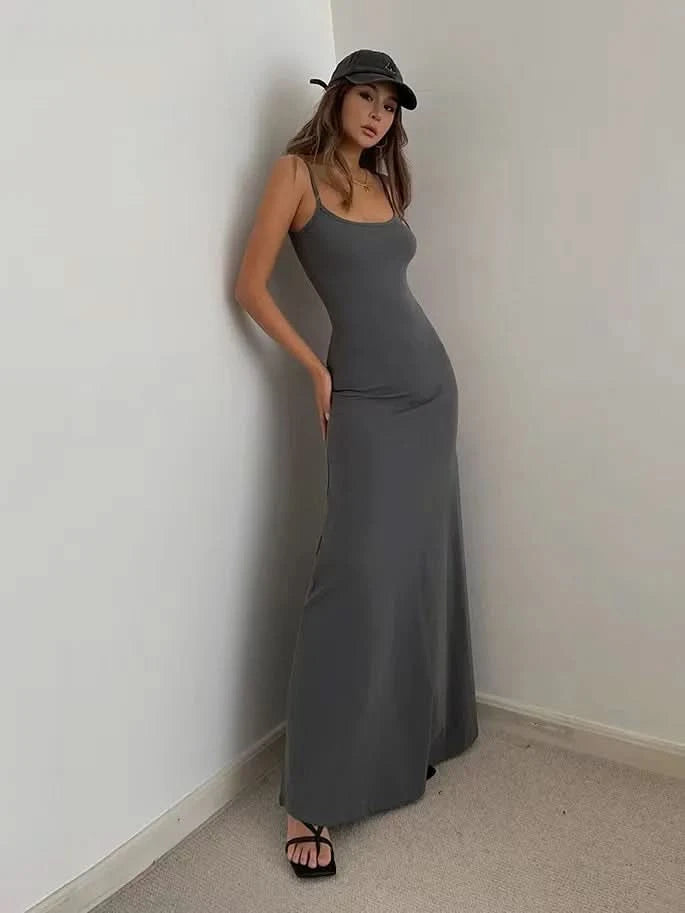 Summer Sexy Bodycon Long Dress Womens Y2k Clothes Sleeveless Sundress Evening Backless Dresses for Women Aesthetic 2024 - M & M Global