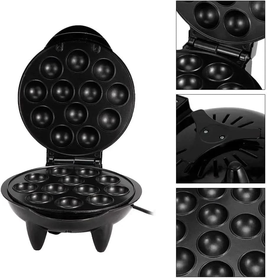 Sandwich toaster， 1200W 12 Holes Electric ， DIY Home Octopus Meat ， Ball Maker Making Machine EU Plug 220-240V Kitchen Breakfast - M & M Global