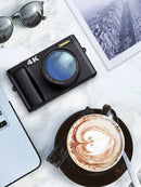 4K Digital Camera for Photography and Video Autofocus Anti-Shake 48MP Compact Vlogging Camera 3'' 180° Flip Screen with Flash - M & M Global