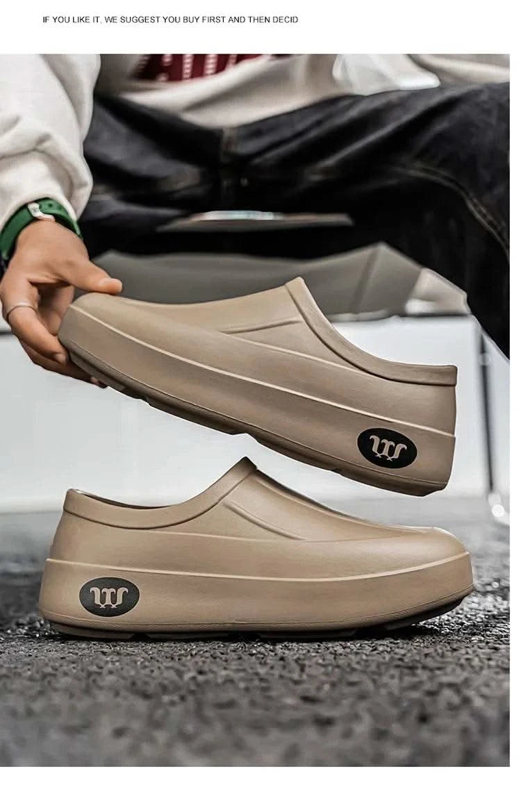 A Pair of Men's Wear-Resistant Men's Casual Shoes, Non-Slip, Wear-Resistant, Waterproof Work Shoes, Casual Sports Shoes for Men - M & M Global