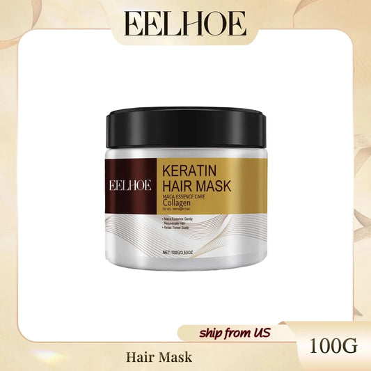 Hair Mask Deeply Moisturizes Hair, Improves Hair Quality, Quickly Repairs Damaged Hair And Prevents Split Ends And Hair Loss - M & M Global