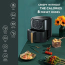 5.8 QT Air Fryer Small Oven, Digital Oil-Less Cooker Airfryer, 8 Presets Cooking Functions, Roast, Bake, Reheat, Cook Quikly wit - M & M Global