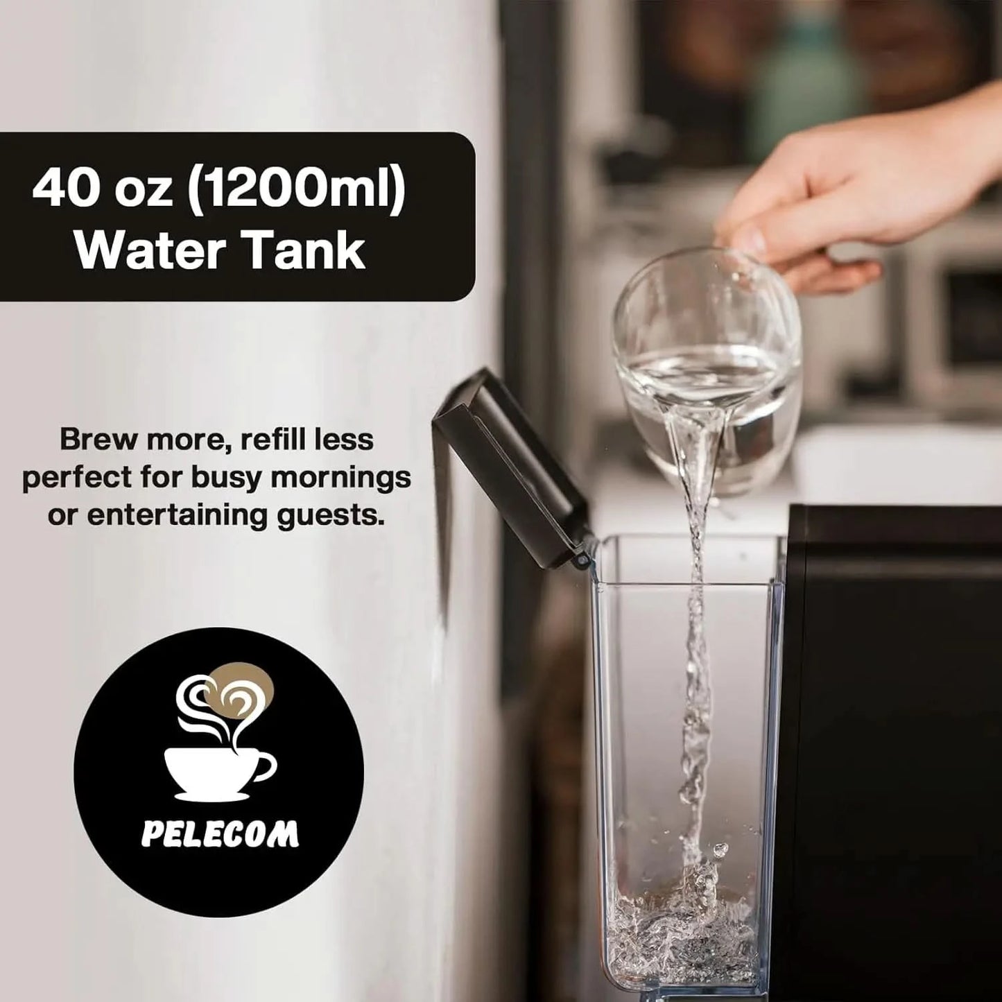 Coffee Machine Compatible with Senseo Pods, Fast Brewing Rich Flavor Extraction Space Saving Sleek Modern Barista Quality Taste, - M & M Global