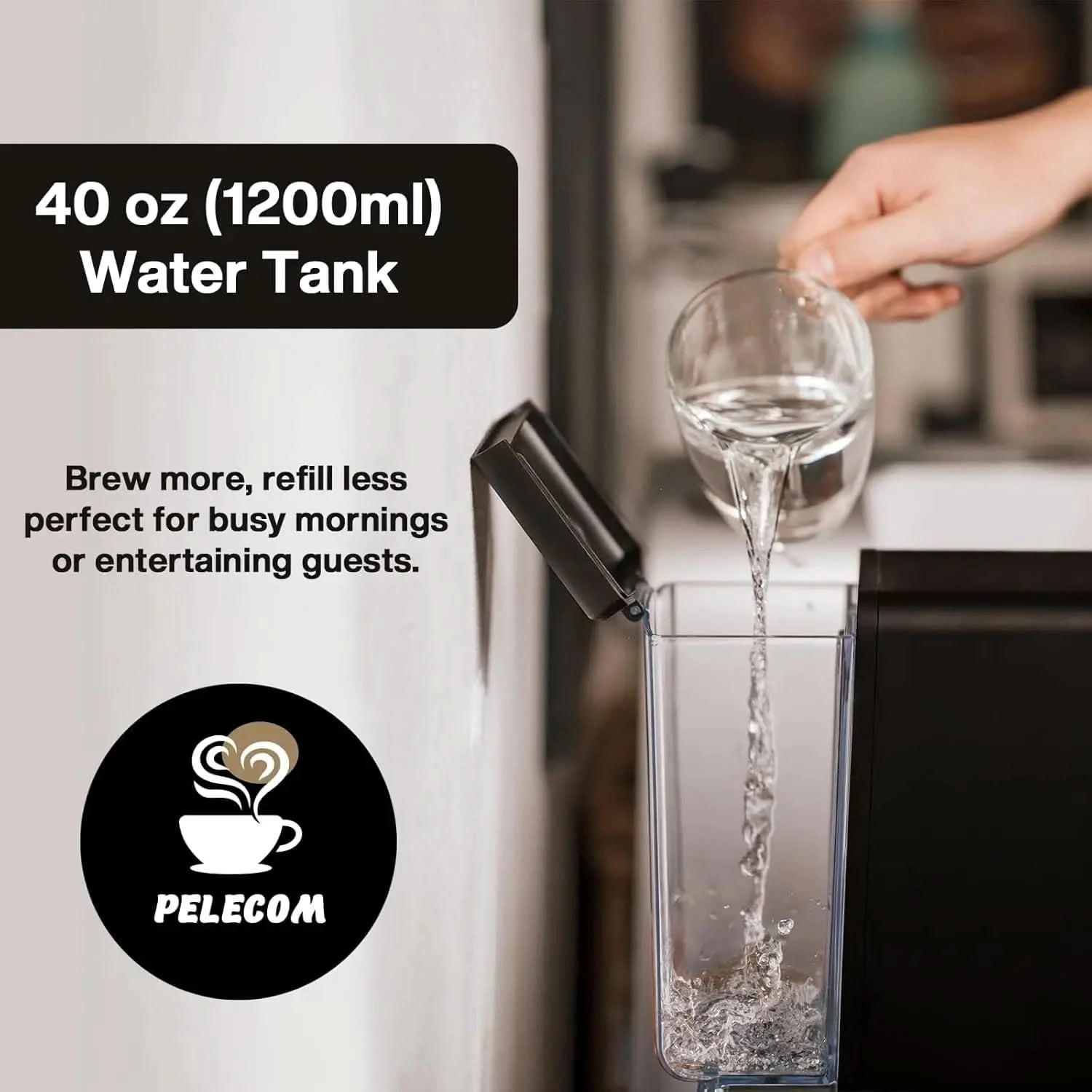 Coffee Machine Compatible with Senseo Pods, Fast Brewing Rich Flavor Extraction Space Saving Sleek Modern Barista Quality Taste, - M & M Global