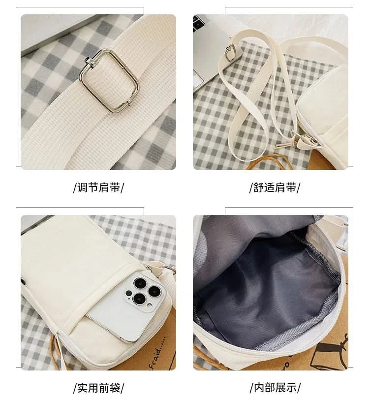 New Fashion Mobile Phone Bag Women's Messenger Bag All-match Mini Small Crossbody Bag Hanging Neck Coin Purse Vertical Handbag - M & M Global