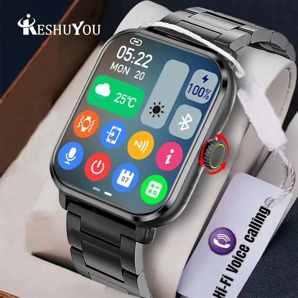 KESHUYOU New Smart Watch H9 Pro MAX 2.01-inch HD Display Bluetooth Call Message Alert Sports Mode Smartwatch For Men Women - M & M Global