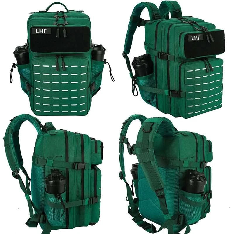 45L/25L Tactical Backapck for Men Women Waterproof Camping Travel Bag Outdoor Sports Hiking Survival Rucksack with Bottle Holder - M & M Global