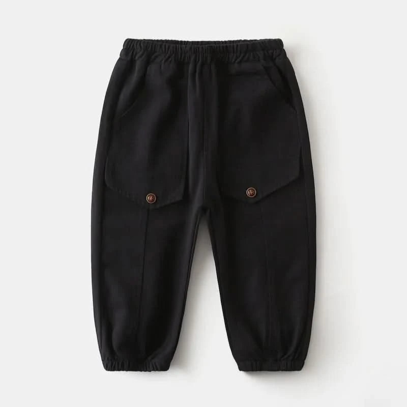 Wholesale New Children Boy Trousers Embroiedry Pockets Spliced Kids Boys Pants Casual Cotton Infant Babys Boys Bottoms 2-8Y Pant - M & M Global