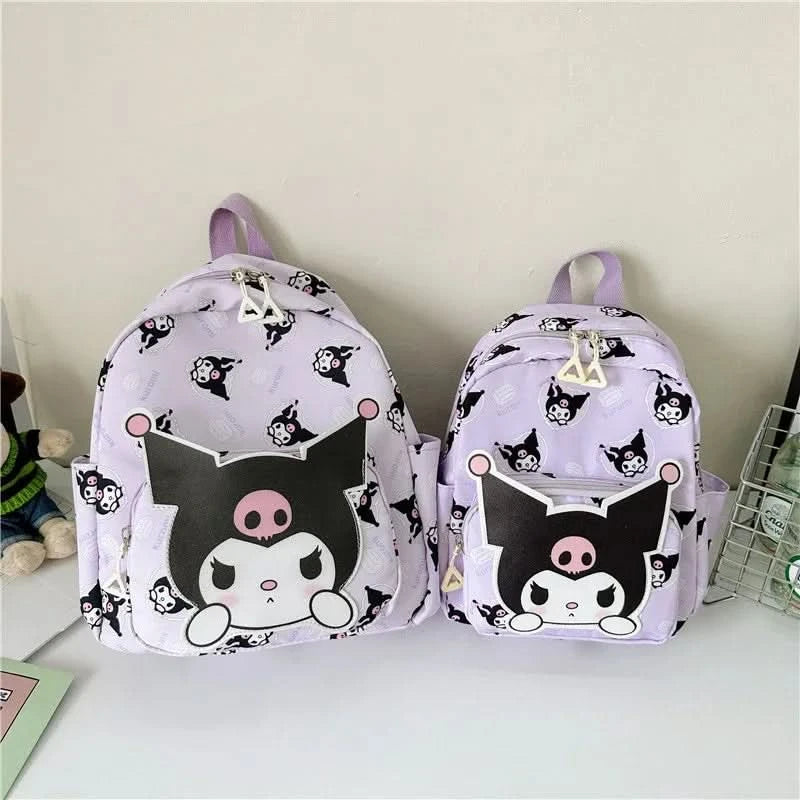 Kawaii Hello Kitty Kuromi Cinnamoroll Backpacks Cute Cartoon My Melody Pochacco Pompom Purin Anime Storage School Bag Sac A Dos - M & M Global