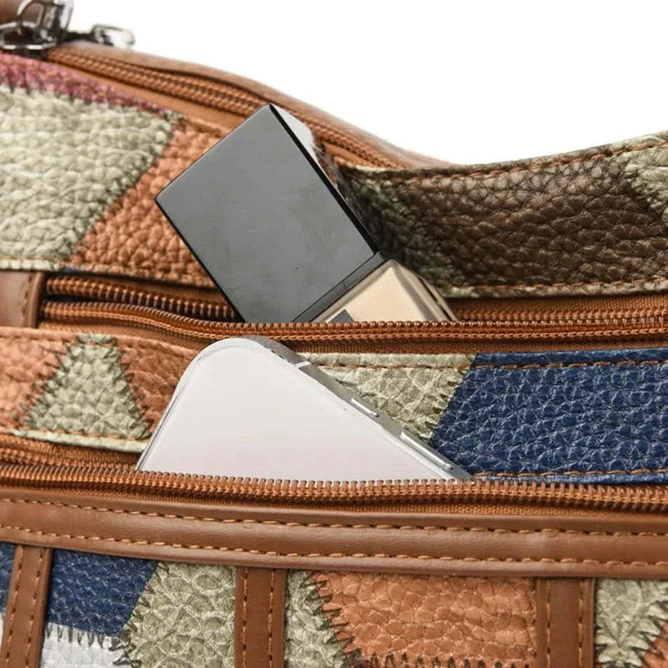 Soft Leather Purses and Handbags Casual Shoulder Crossbody Bags for Women 2024 Vintage Multi-pocket Ladies Messenger Bags Design - M & M Global
