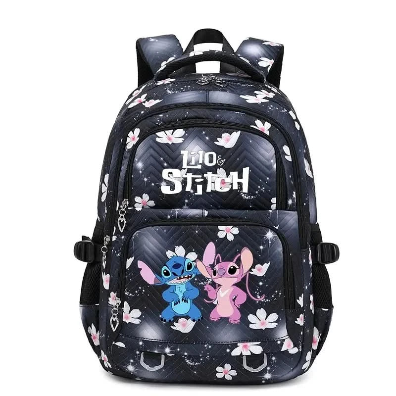 Lilo Stitch Large Capacity Backpack Daypack Lightweight Schoolbag Casual Travel Knapsack for Women Girls Pen Lunch Bags - M & M Global
