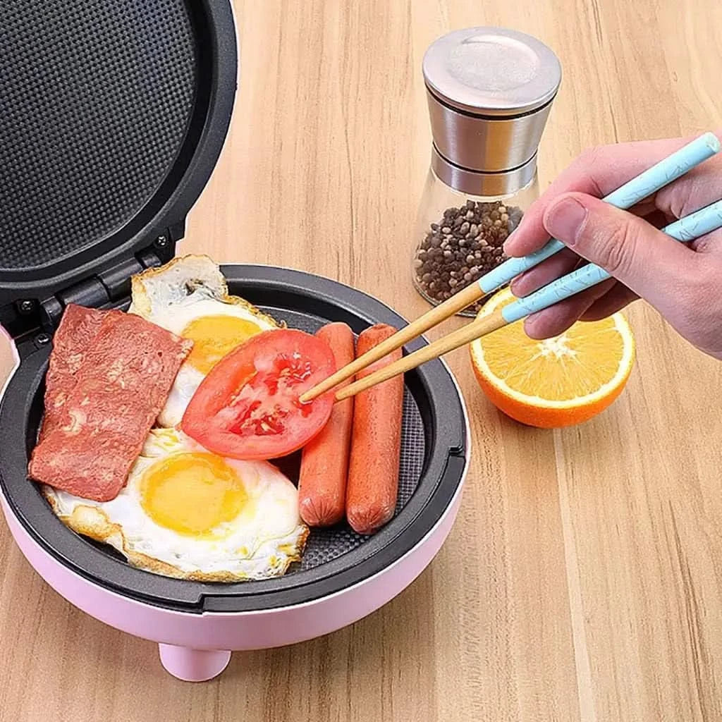 Sandwich Maker，Mini Electric Waffles Maker ， Bubble Egg Cake Oven Breakfast Machine ， Egg Cake Oven Pan Eggette Machine Mini Hom - M & M Global
