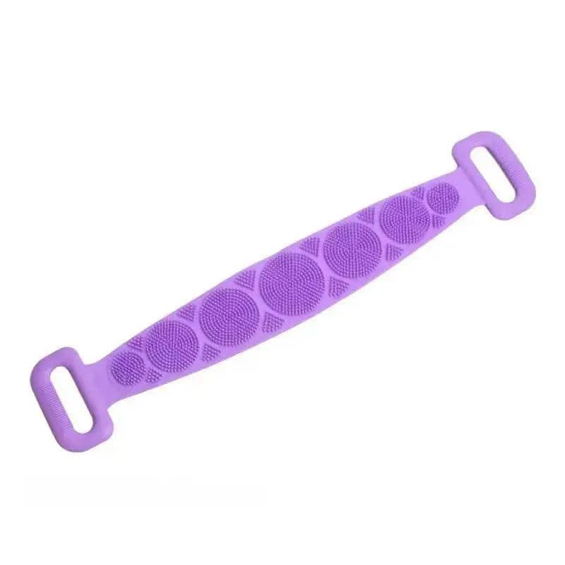 Body Sponge Silicone Brushes Bath Towels Scrubber Rubbing Back Peeling Massage Shower Belt Extended Skin Clean Brushes - M & M Global