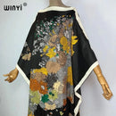 WINYI 2023 new Africa Fashion boho Popular printed twill Kaftan Maxi dress Summer Beach Bohemian Caftan long dress for lady - M & M Global
