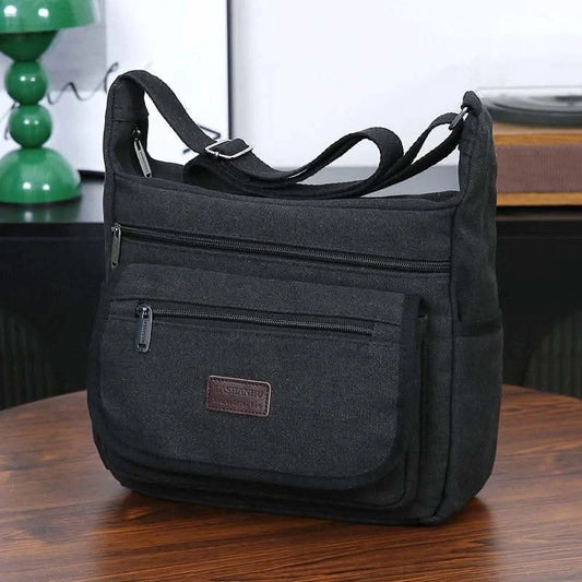 Casual shoulder bag, men's multi pocket crossbody bag, mailman bag, work bag, daily use - M & M Global