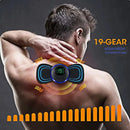 EMS Neck Massager Mini Neck and Back Stimulator Massager Portable Gel Pad Sticker Thin - M & M Global