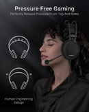 NUBWO N7 Stereo Gaming Headsets with Noise Canceling Mic for Xbox PS5 PS4 PC Adaptive Headband Easy Control Earphone