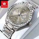 OLEVS 9906 Quartz Men's Watch Classic Fashion Men's Business Waterproof Stainless Steel Diamond dial Top Luxury Brand Men Watch - M & M Global