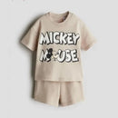 Cartoon Suits New Short Sleeve Outfits New Trendy Casual Costume For Boys Child 2025 Summer Wear Cute Round Neck TShirt+Shorts - M & M Global