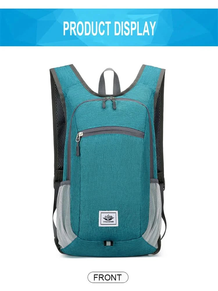 Portable Foldable Backpack,Men Women Ultralight Folding Bag,Outdoor Climbing Cycling Hiking  Knapsack Travel Daypack - M & M Global