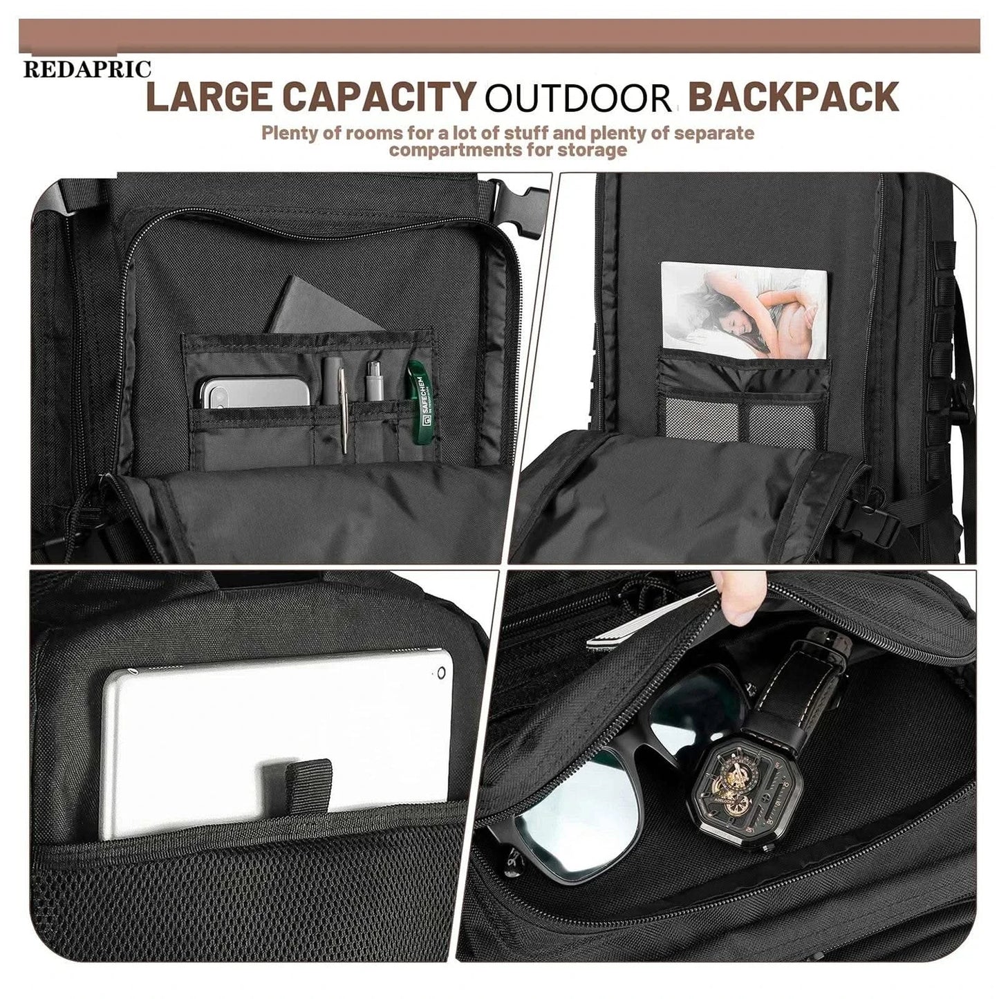 45L Man Tactical Backpacks HkingTraveling Bags Survival Outdoor 3P Assault Pack EDC Molle Pack For Trekking Hunting Bag - M & M Global