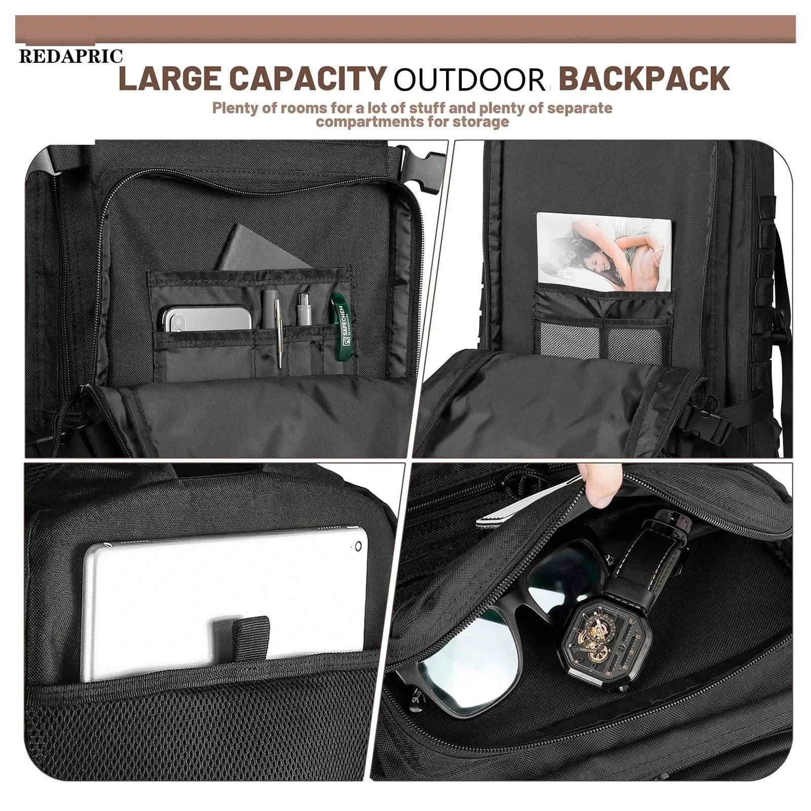 45L Man Tactical Backpacks HkingTraveling Bags Survival Outdoor 3P Assault Pack EDC Molle Pack For Trekking Hunting Bag - M & M Global